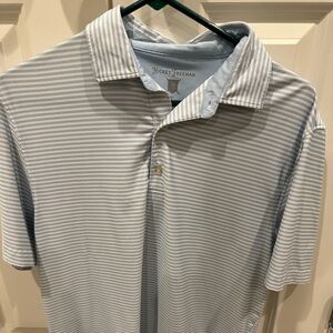 Hickey Freeman Blue Striped Men's Shirt
